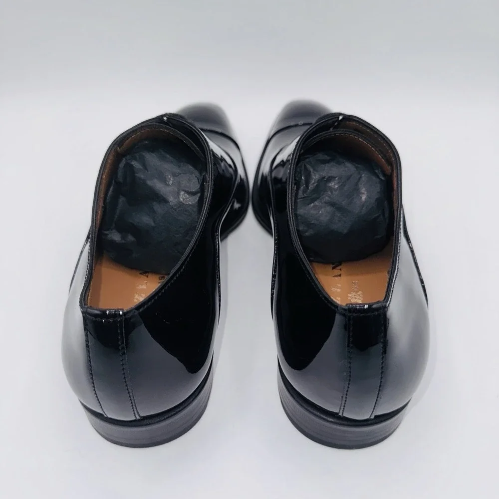 Mezlan Formal Oxfords Men's‎ Size 8.5 Black Patent Leather